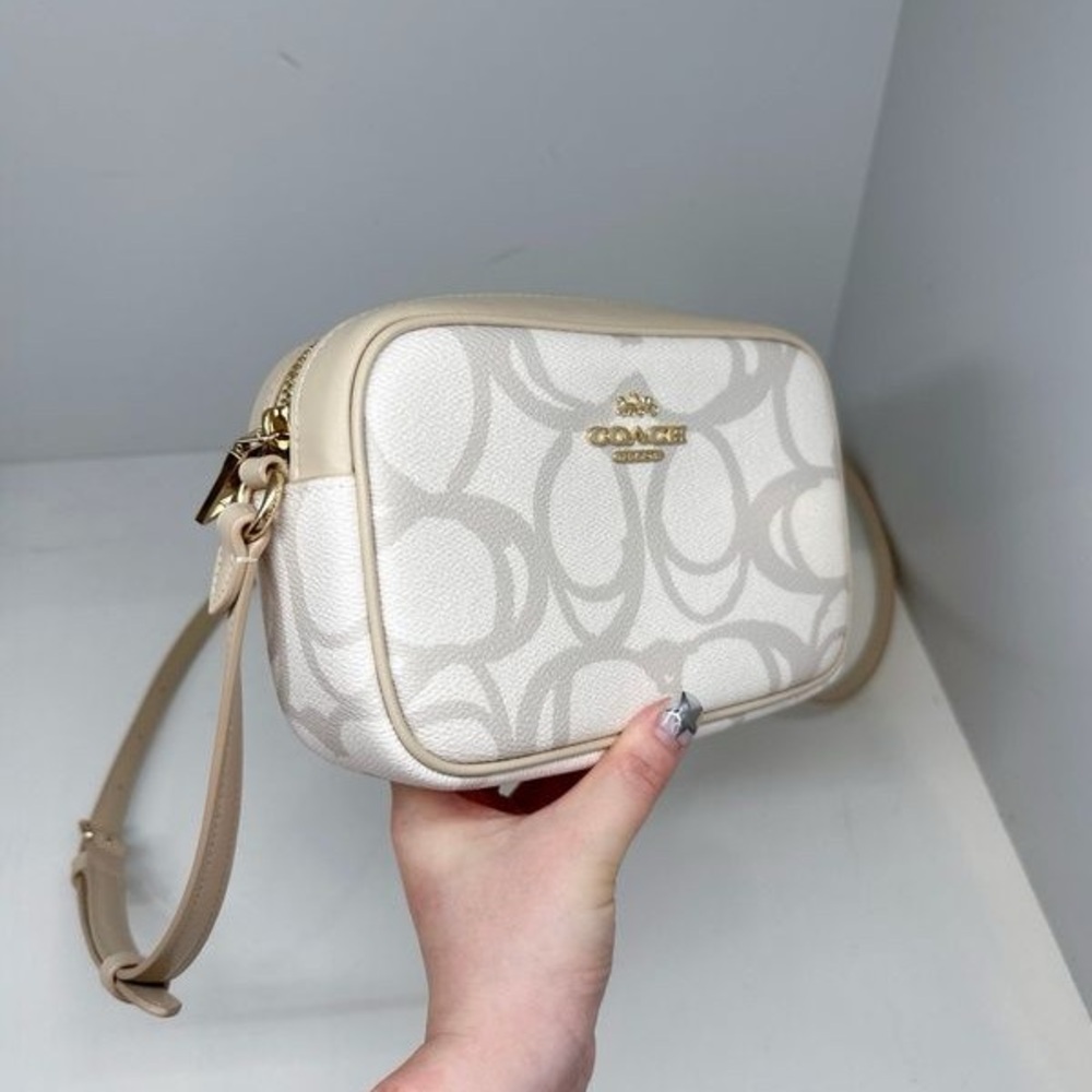 Coach Mini Jamie Camera Bag in Sketch Signature Canvas - Picture 4 of 6